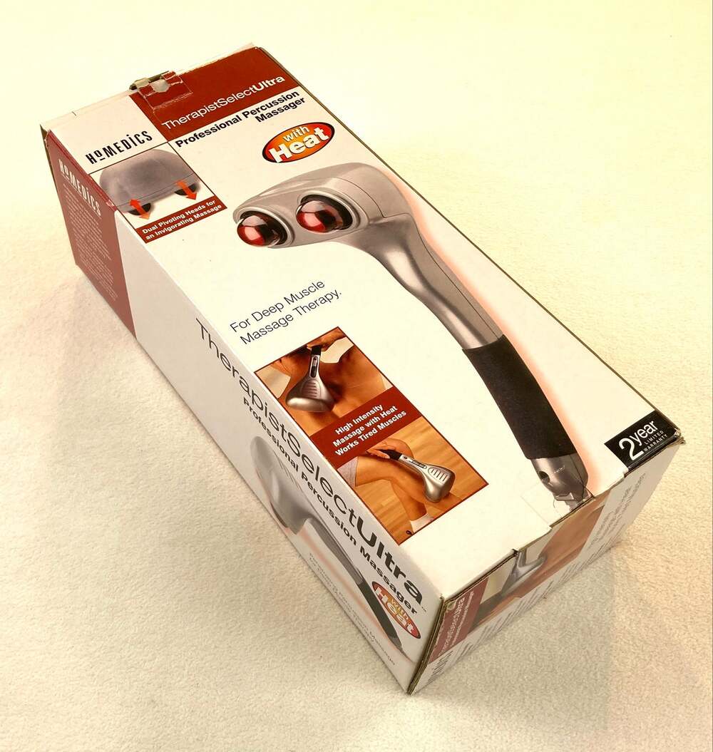 HoMedics TherapistSelect Ultra Professional Percussion Massager with Heat PA‑1H